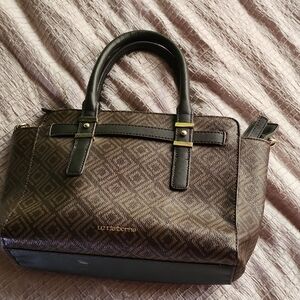 Liz Claiborne Brown and Black Tote Bag
